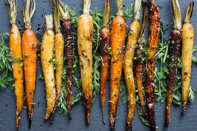 Roasted Carrots Bathed in a Sweet Balsamic Glaze and Packed with Vitamin A for Vision Health