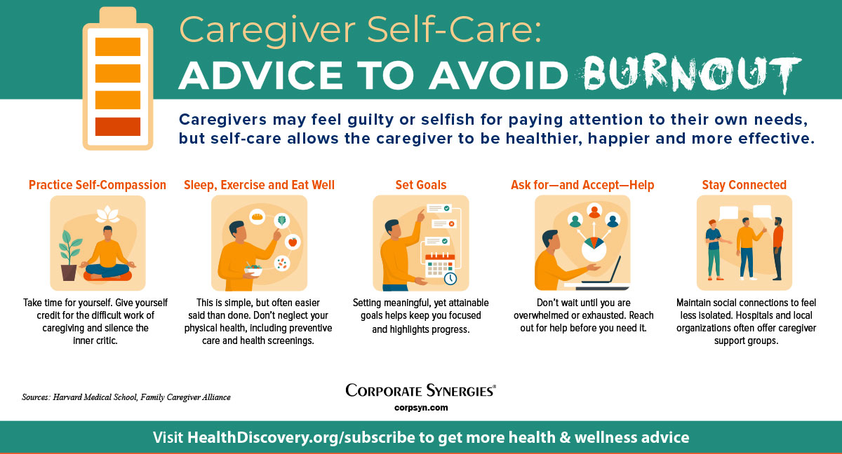 These Caregiver Self Care Practices Help Avoid Burnout