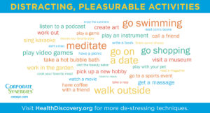Distracting activities like the ones in this list can help recenter you when stressed | HealthDiscovery.org