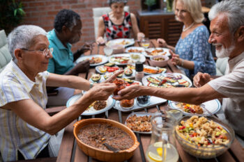 Happy Seniors eating well at their age | Corporate Synergies