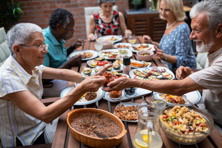 Happy Seniors eating well at their age | Corporate Synergies