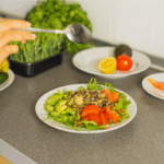 Seasoned salad with olive oil for immune health | Corporate Synergies