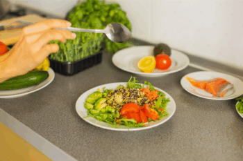 Seasoned salad with olive oil for immune health | Corporate Synergies