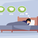 adult woman counting sheep in bed for sleep health before work | Corporate Synergies