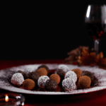 Red wine & dark chocolate truffles with cocoa powder dusting | HealthDiscovery.org by BenefitsVIP | Corporate Synergies