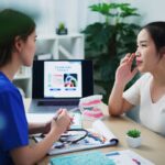 Female teen listening consulting with dentist for preventive health and wellness care | Corporate Synergies