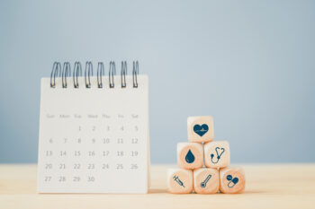 calendar with self-care blocks for how employers can help prevent workplace burnout | Corporate Synergies